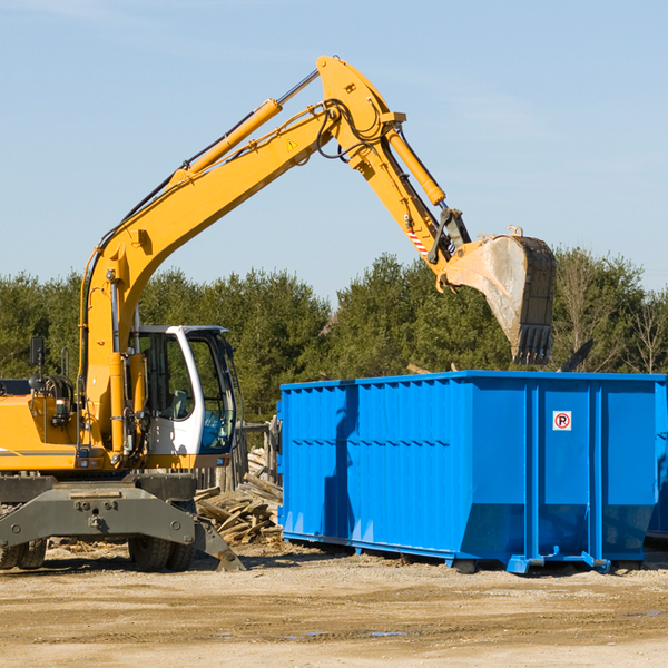 what size residential dumpster rentals are available in Ricks IL